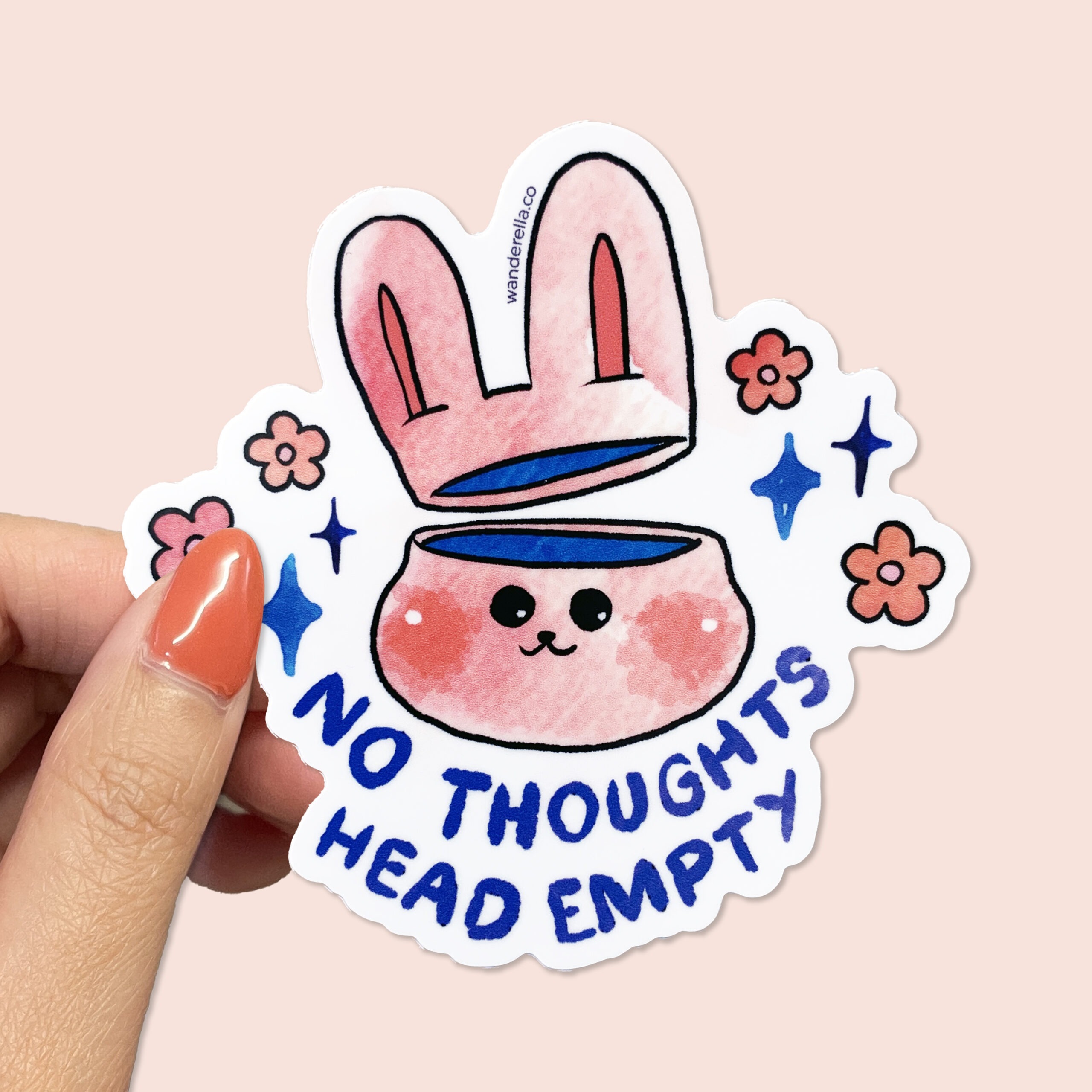 No Thoughts Head Empty Sticker