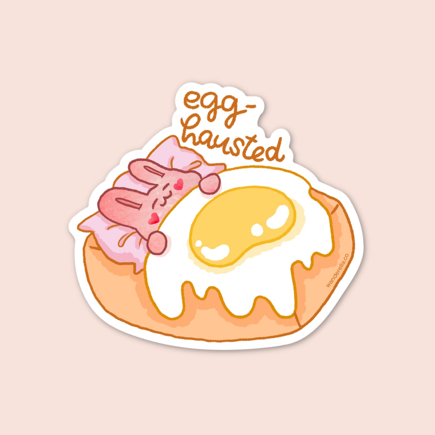 Egg-hausted Sticker