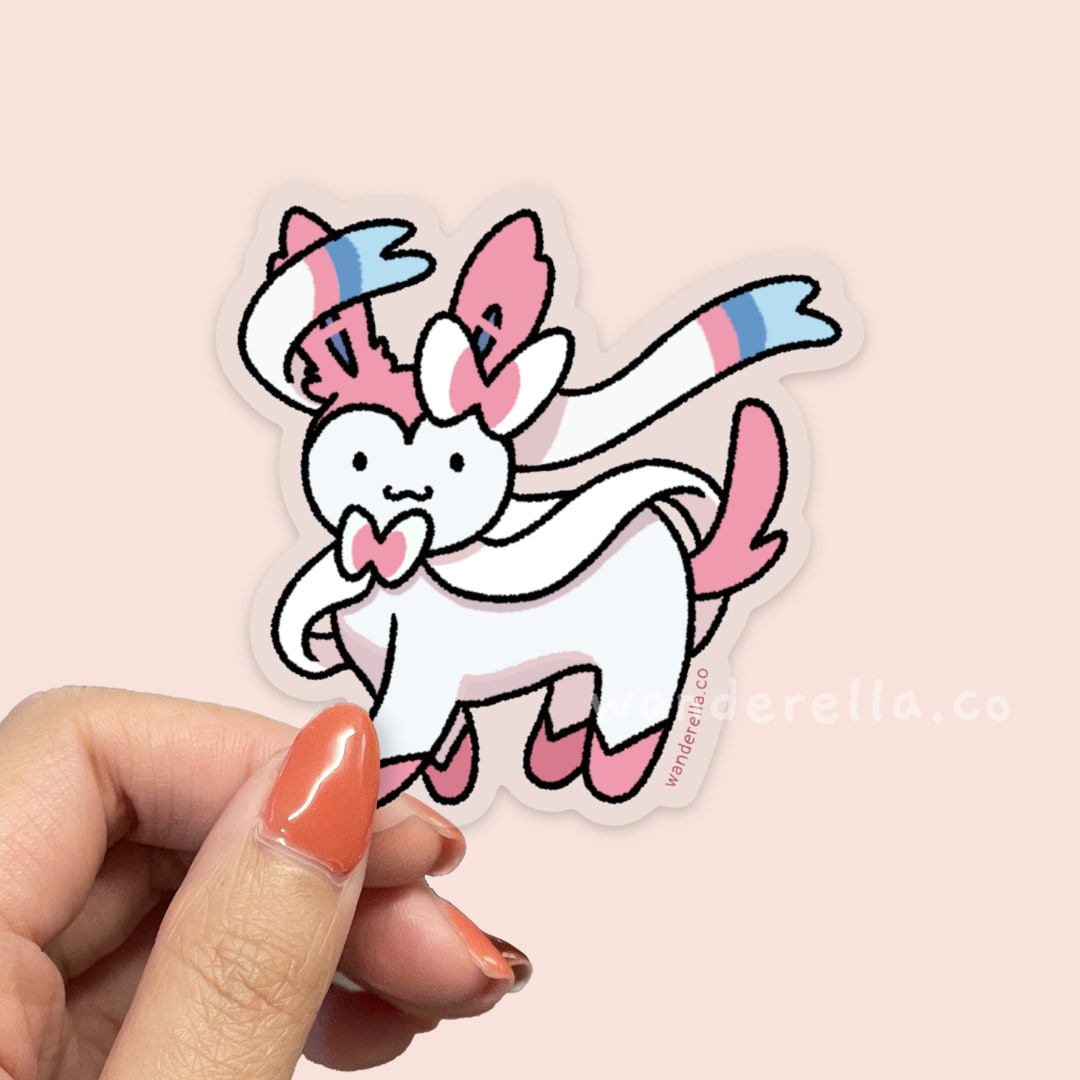 Fairy elemental fox sticker