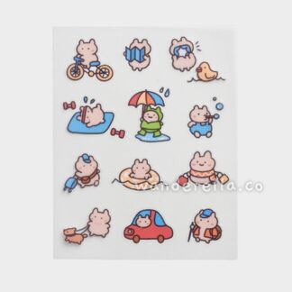 A Fun Day Out clear sticker sheet