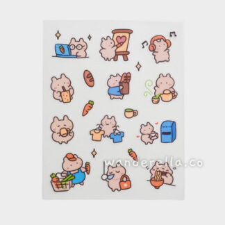 Daily Moments clear sticker sheet