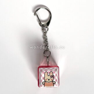 Bunny keycap keychain